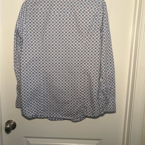 Rodeo Clothing Classic Blue Patterned Button-Down Shirt for Kids M/M - Picture 2 of 5